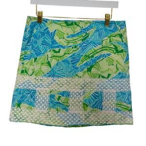 Lilly Pulitzer Vintage Alligator Lace Skirt Size 6